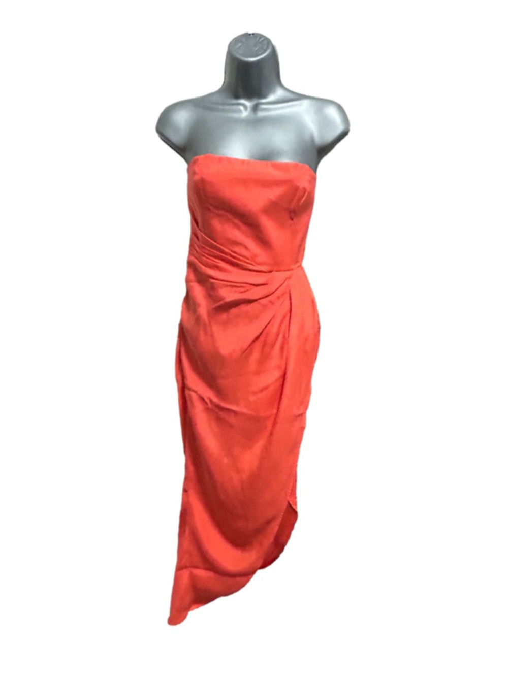 NWT Gauge81 Lica 100% Silk Midi Dress in Coral Size medium retails $470